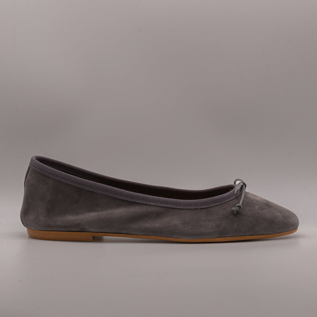 Moska Loska Pli-Pla - Ballerine Made in Italy in Pelle Camoscio Grigio Cocco - scarpe di qualità venduta a Milano da Pli-Pla