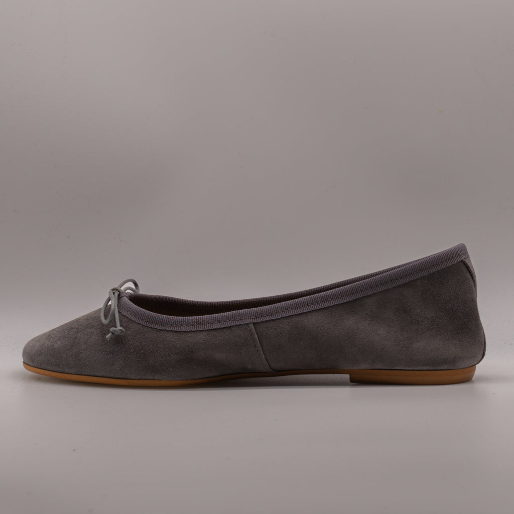 Moska Loska Pli-Pla - Ballerine Made in Italy in Pelle Camoscio Grigio Cocco - scarpe di qualità venduta a Milano da Pli-Pla