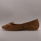 Moska Loska Pli-Pla - Ballerine Made in Italy in Pelle Camoscio Marrone Sella - scarpe di qualità venduta a Milano da Pli-Pla