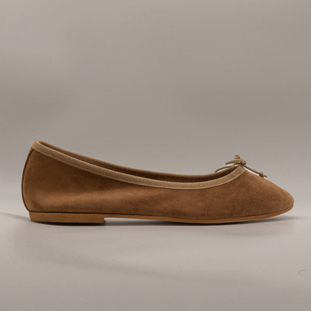 Moska Loska Pli-Pla - Ballerine Made in Italy in Pelle Camoscio Tabacco - scarpe di qualità venduta a Milano da Pli-Pla