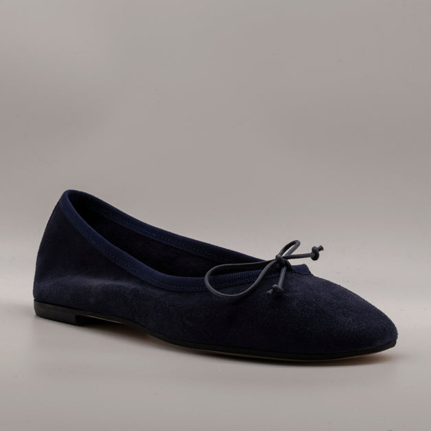 Moska Loska Pli-Pla - Ballerine Made in Italy in Pelle Camoscio Blu - scarpe di qualità venduta a Milano da Pli-Pla