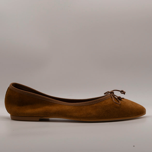 Moska Loska Pli-Pla - Ballerine Made in Italy in Pelle Camoscio Cuoio - scarpe di qualità venduta a Milano da Pli-Pla