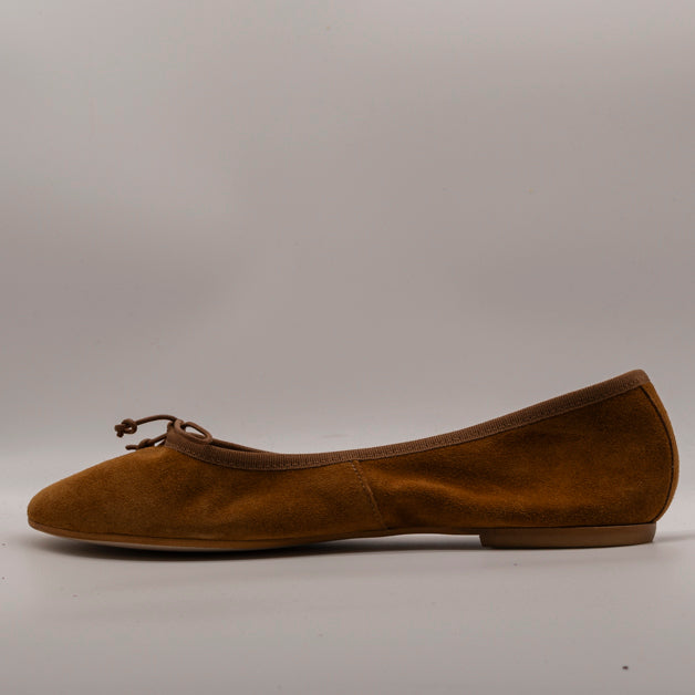 Moska Loska Pli-Pla - Ballerine Made in Italy in Pelle Camoscio Cuoio - scarpe di qualità venduta a Milano da Pli-Pla