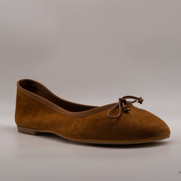 Moska Loska Pli-Pla - Ballerine Made in Italy in Pelle Camoscio Cuoio - scarpe di qualità venduta a Milano da Pli-Pla