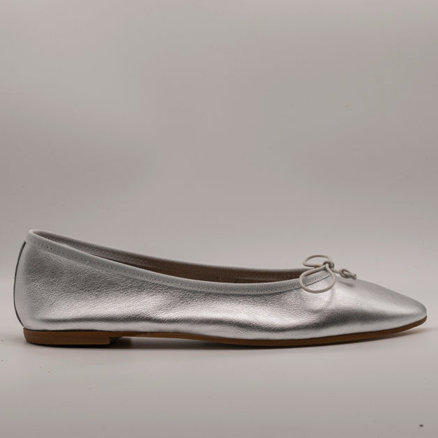 Moska Loska Pli-Pla - Ballerine Made in Italy in Pelle Argento - scarpe di qualità venduta a Milano da Pli-Pla