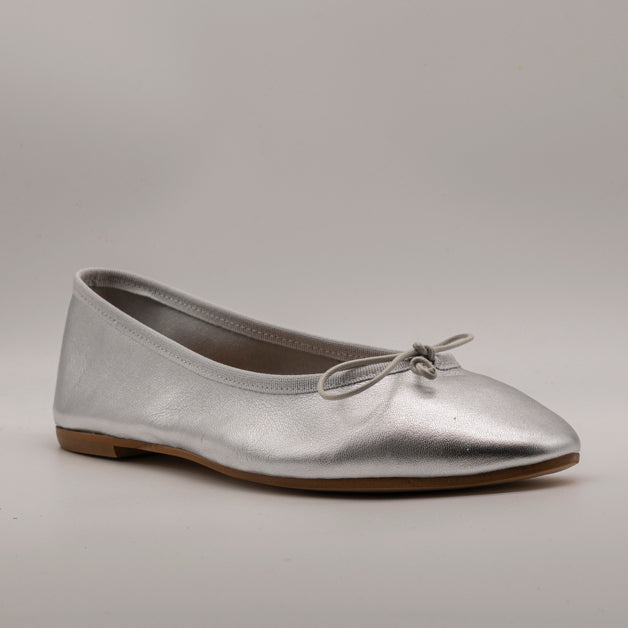 Moska Loska Pli-Pla - Ballerine Made in Italy in Pelle Argento - scarpe di qualità venduta a Milano da Pli-Pla