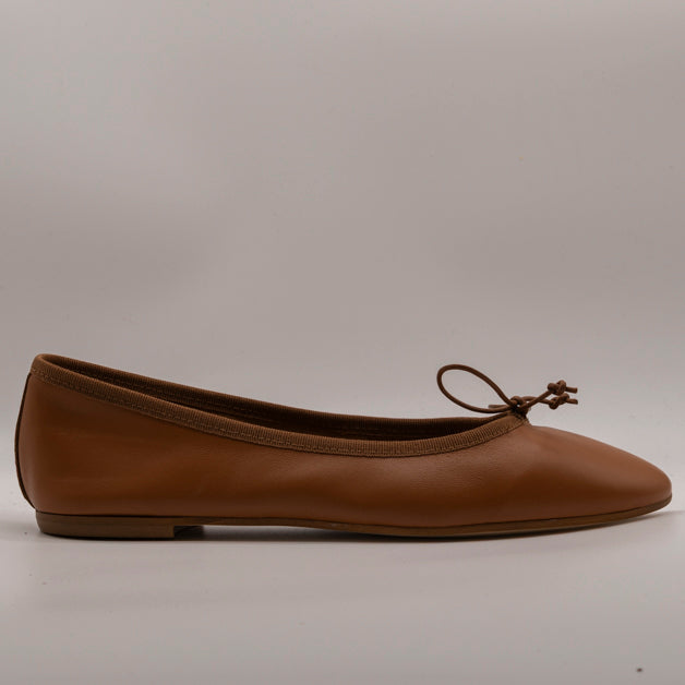 Moska Loska Pli-Pla - Ballerine Made in Italy in Pelle Cognac - scarpe di qualità venduta a Milano da Pli-Pla