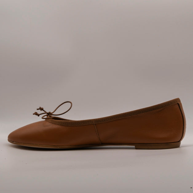 Moska Loska Pli-Pla - Ballerine Made in Italy in Pelle Cognac - scarpe di qualità venduta a Milano da Pli-Pla
