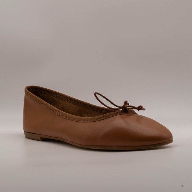 Moska Loska Pli-Pla - Ballerine Made in Italy in Pelle Cognac - scarpe di qualità venduta a Milano da Pli-Pla