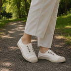 Natural World Old Lavanda 102 – slip-on in cotone organico comode e traspiranti - bianco - scarpe di qualità venduta a Milano da Pli-Pla