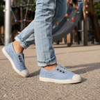 Natural World Old Grape 470E – sneaker bambino in cotone organico leggere e traspiranti - azzurro - scarpe di qualità venduta a Milano da Pli-Pla