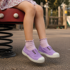 Natural World Old Grape 470E – sneaker bambino in cotone organico leggere e traspiranti - lilla - scarpe di qualità venduta a Milano da Pli-Pla
