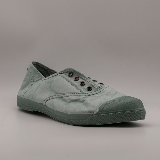 Natural World Old Lavanda 102E – slip-on in cotone organico comode e traspiranti - verde aqua - scarpe di qualità venduta a Milano da Pli-Pla