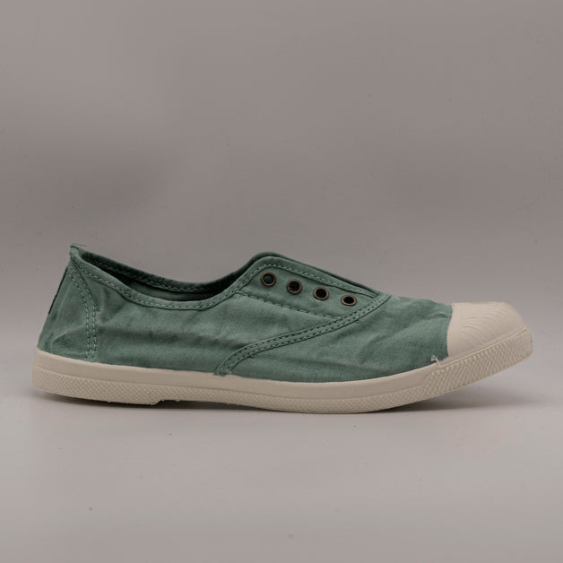 Natural World Old Lavanda 102E – slip-on in cotone organico comode e traspiranti - verde albahacha - scarpe di qualità venduta a Milano da Pli-Pla