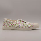 Natural World Koala 119 – slip-on in cotone organico comode e traspiranti - bianco a fiori - scarpe di qualità venduta a Milano da Pli-Pla