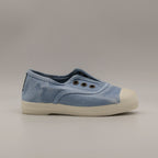 Natural World Old Grape 470E – sneaker bambino in cotone organico leggere e traspiranti - azzurro - scarpe di qualità venduta a Milano da Pli-Pla