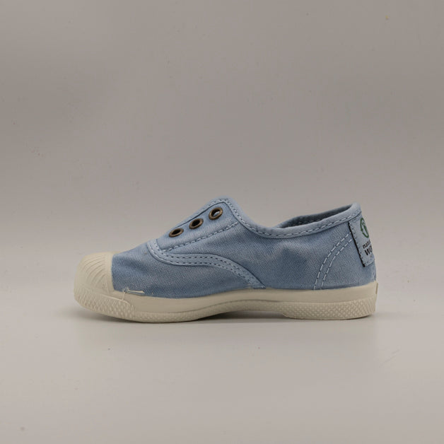 Natural World Old Grape 470E – sneaker bambino in cotone organico leggere e traspiranti - azzurro - scarpe di qualità venduta a Milano da Pli-Pla