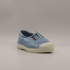 Natural World Old Grape 470E – sneaker bambino in cotone organico leggere e traspiranti - azzurro - scarpe di qualità venduta a Milano da Pli-Pla