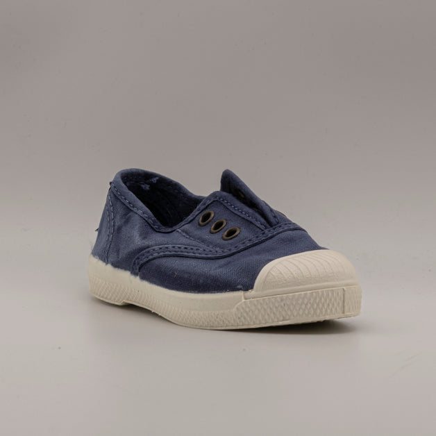 Natural World Old Grape 470E – sneaker bambino in cotone organico leggere e traspiranti - blu mar - scarpe di qualità venduta a Milano da Pli-Pla