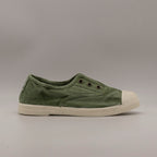 Natural World Old Grape 470E – sneaker bambino in cotone organico leggere e traspiranti - verde oliva - scarpe di qualità venduta a Milano da Pli-Pla