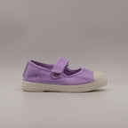 Natural World Old Cebosa 476E – sneaker bambina stile Mary Jane in cotone organico - lilla - scarpe di qualità venduta a Milano da Pli-Pla