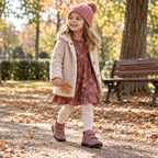 Primigi 2403111 – Scarpe primi passi bambina in pelle con doppio velcro - rosa antico