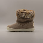 Primigi 4850611 – Stivaletti bambino in camoscio con pelo e velcro - grigio marmotta
