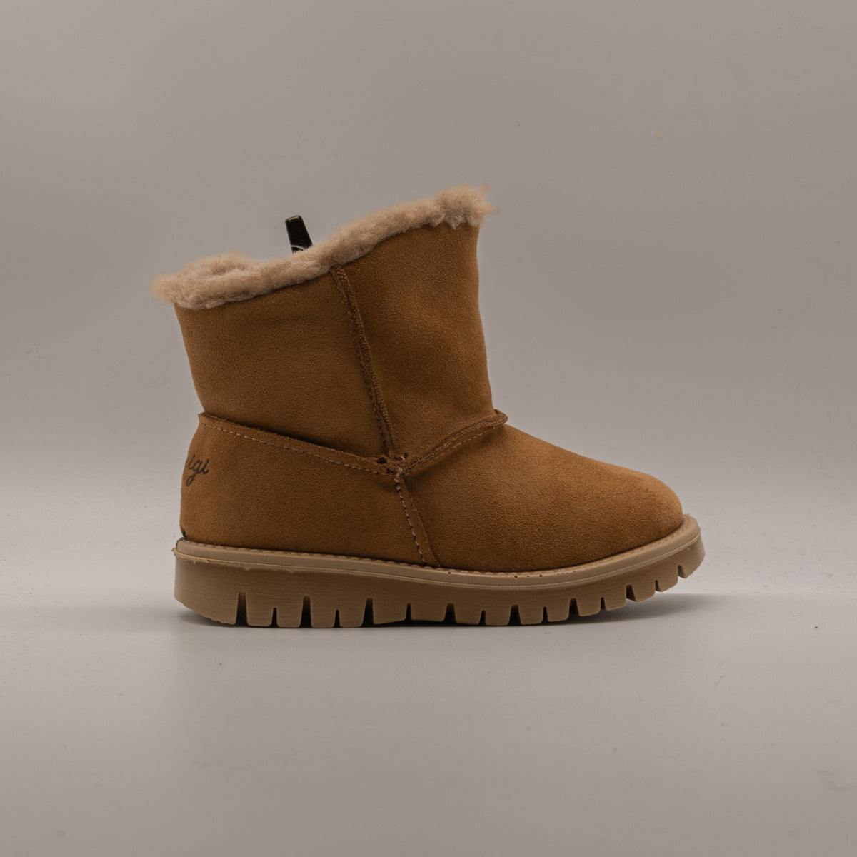 Primigi 2873100 – Botines de niña gris metalizado con cremallera lateral