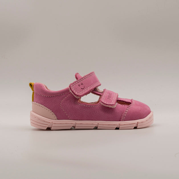 Primigi 14042 – Scarpe barefoot bambino in pelle con doppio velcro fucsia - scarpe di qualità venduta a Milano da Pli-Pla
