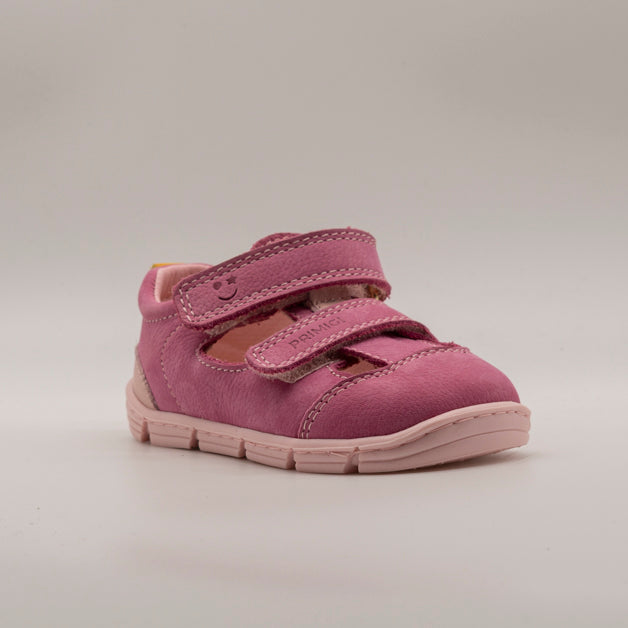 Primigi 14042 – Scarpe barefoot bambino in pelle con doppio velcro fucsia - scarpe di qualità venduta a Milano da Pli-Pla