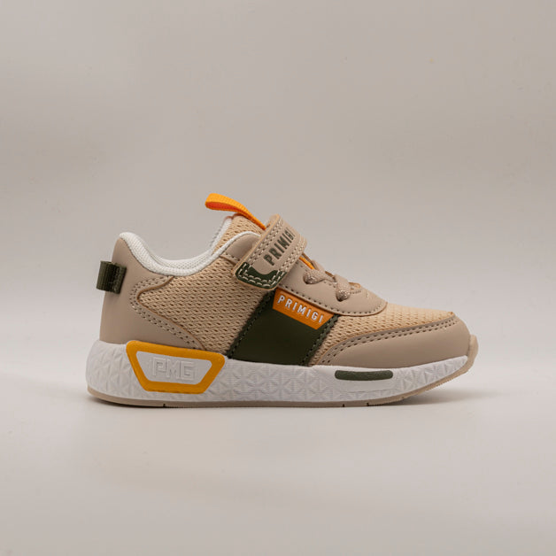Primigi 1447611 – Sneakers bambino sportive con velcro e lacci elastici beige naturale - scarpe di qualità venduta a Milano da Pli-Pla