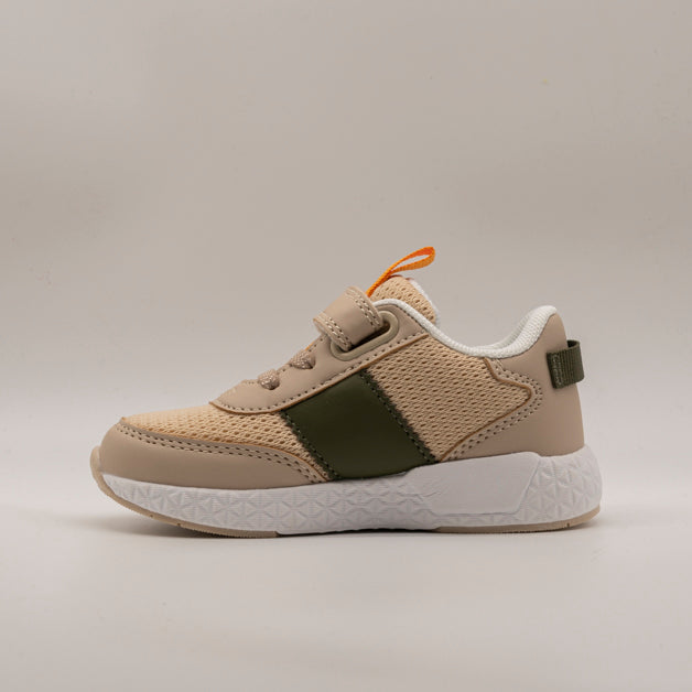 Primigi 1447611 – Sneakers bambino sportive con velcro e lacci elastici beige naturale - scarpe di qualità venduta a Milano da Pli-Pla