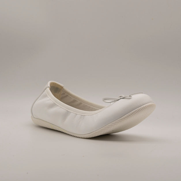 Primigi 5925244 – ballerine elastiche bambina in pelle morbida - bianco - scarpe di qualità venduta a Milano da Pli-Pla