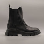 Primigi 6876700 – Stivaletti Chelsea bambina in pelle con zip e zeppa nero - scarpe di qualità venduta a Milano da Pli-Pla