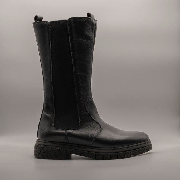 Primigi 6942722 – Stivali alti bambina in pelle con zip laterale nero - scarpe di qualità venduta a Milano da Pli-Pla