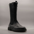 Primigi 6942722 – Stivali alti bambina in pelle con zip laterale nero - scarpe di qualità venduta a Milano da Pli-Pla