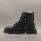 Primigi 8977411 – Anfibi bambina con zip laterale e lacci stile rock - scarpe di qualità venduta a Milano da Pli-Pla