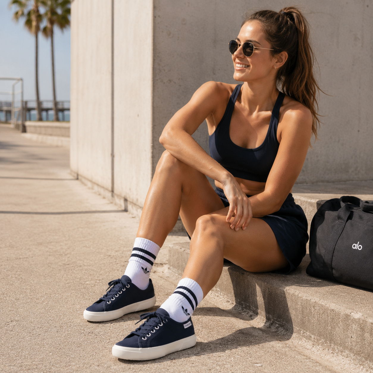 Superga 3750 Leggera – sneaker in cotone leggero con suola flessibile - blu navy - scarpe di qualità venduta a Milano da Pli-Pla