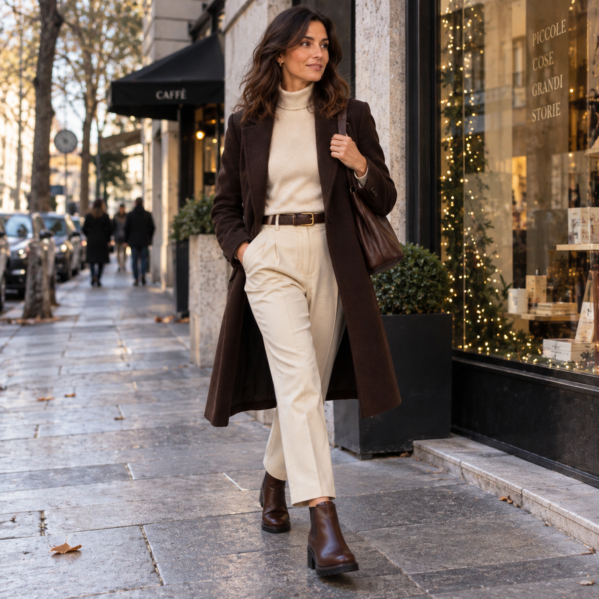 Valleverde 17121 – Tronchetti donna in pelle con tacco - marrone - scarpe di qualità venduta a Milano da Pli-Pla