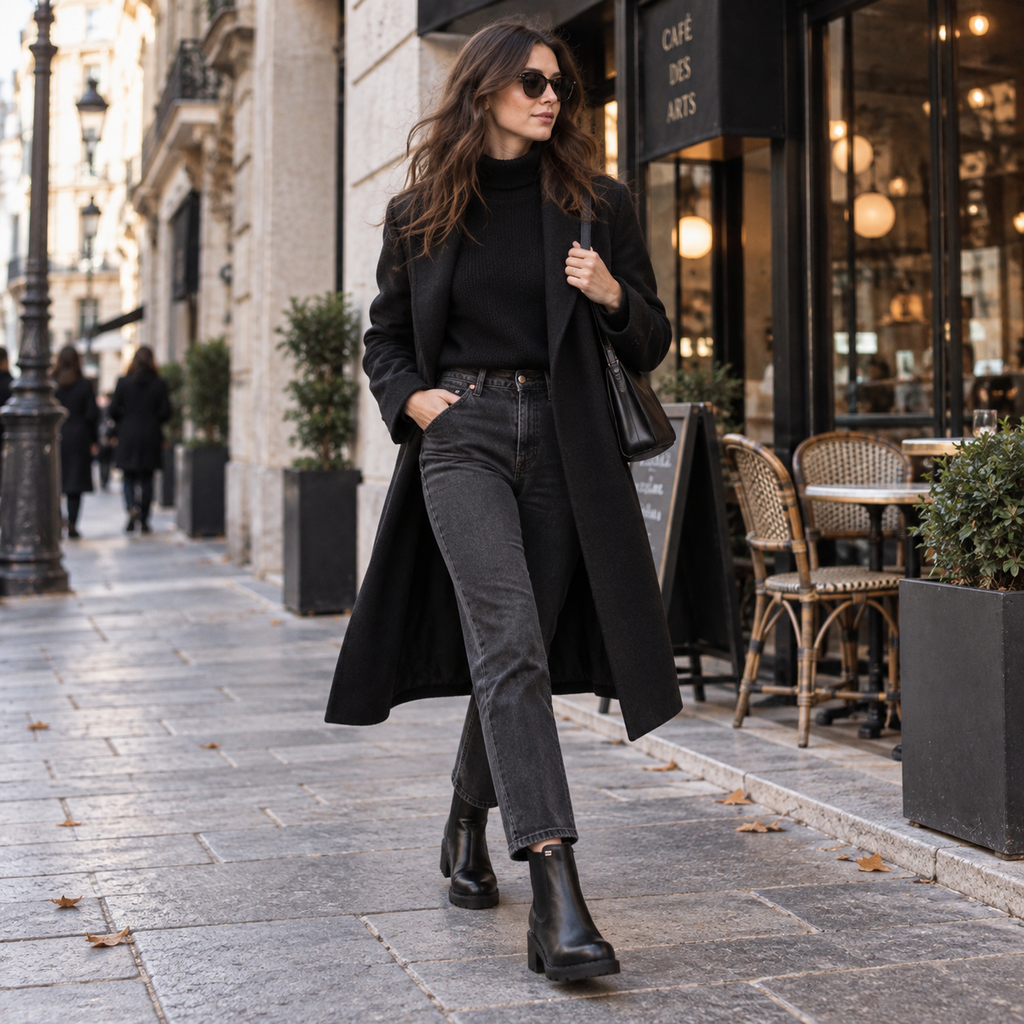 Valleverde 17121 – Tronchetti donna in pelle con tacco - nero - scarpe di qualità venduta a Milano da Pli-Pla
