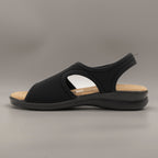 Valleverde 25322 – sandalo in lycra elasticizzata leggero e traspirante - nero - scarpe di qualità venduta a Milano da Pli-Pla