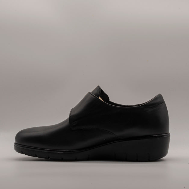 Valleverde scarpa donna pelle con velcro 36451 nero - scarpe di qualità venduta a Milano da Pli-Pla
