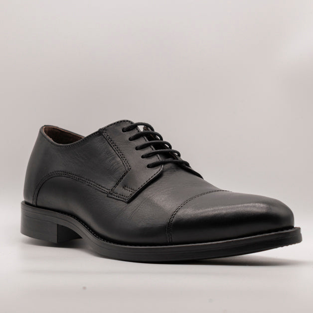 Valleverde scarpa derby pelle uomo 47871 nero - scarpe di qualità venduta a Milano da Pli-Pla