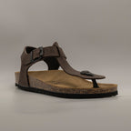 Valleverde VG1831P – sandalo infradito in pelle con plantare anatomico - moro - scarpe di qualità venduta a Milano da Pli-Pla
