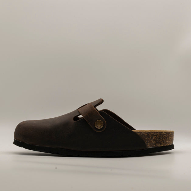 Valleverde Sabot in Pelle Ingrassata VG850IG marrone - scarpe di qualità venduta a Milano da Pli-Pla