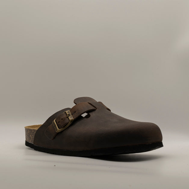 Valleverde Sabot in Pelle Ingrassata VG850IG marrone - scarpe di qualità venduta a Milano da Pli-Pla