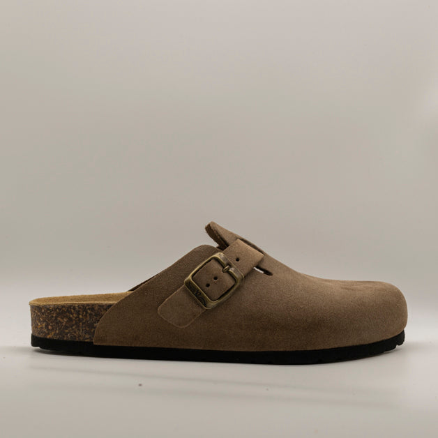 Valleverde Sabot in Pelle Scamosciata VG850C taupe - scarpe di qualità venduta a Milano da Pli-Pla