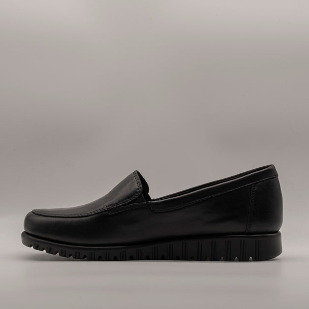 Valleverde mocassino donna pelle VS10500W nero - scarpe di qualità venduta a Milano da Pli-Pla