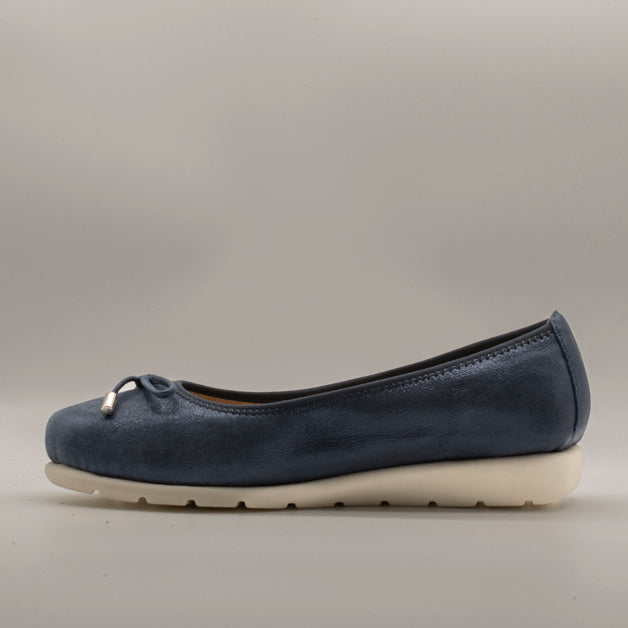 Valleverde ballerina donna pelle VS10100 blu - scarpe di qualità venduta a Milano da Pli-Pla