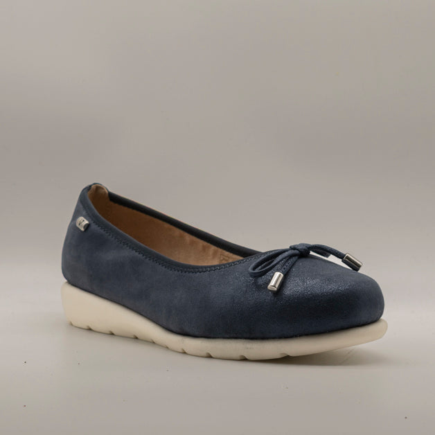 Valleverde ballerina donna pelle VS10100 blu - scarpe di qualità venduta a Milano da Pli-Pla